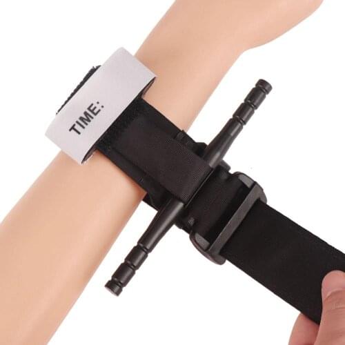 1set Emergency Tourniquet Portable First Aid Quick Slow Release Buckle Survival Tool Military Supplies Tactical Equipment Outdo