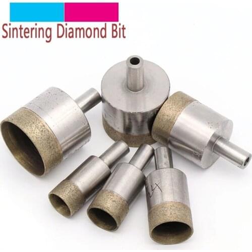 1pc Shank 10mm Sintered Diamond Core Drill Bits 4-45mm Straight Hole Saw Bench Drill for Glass Ceramic Stone Marble Jade Plastic