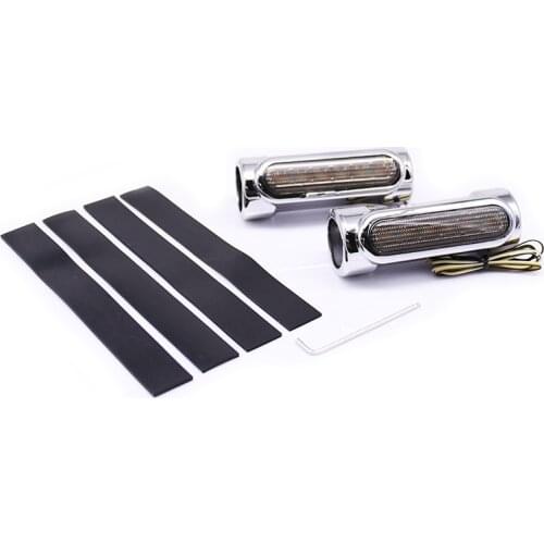 2x Motorcycle 1.25-1.3'' Highway Bar Driving White Amber LED Turn Signal Light Crash Bar Light For Harley Honda Yamaha Suzuki