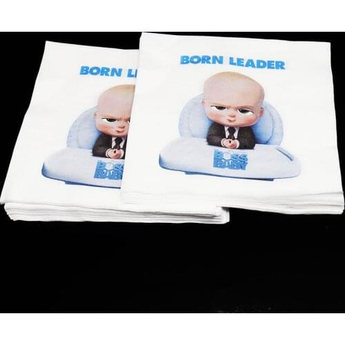 20pcs/pack Baby Boss theme disposable napkins Baby Boss party decoration Baby Boss disposable napkins paper tissues
