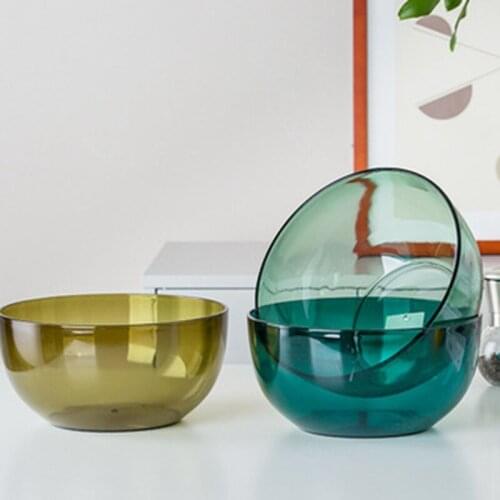 3 PCS Mixing Bowls Multi-Purpose Plastic Mixing Bowl Salad Bowl Kitchen Creative Fruit Bowl Stackable Bowls Set