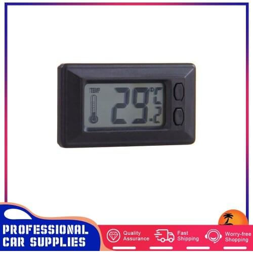 3 In 1 Digital Thermometer Time Date Clock LCD Display Auto Digital Thermometer Car Stying RV Camper Accessories Universal