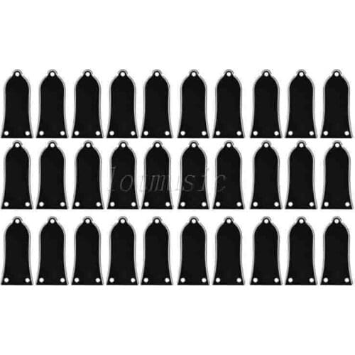 30*High Quality 3ply Black Plastic Bell Style Electric Guitar Truss Rod Cover