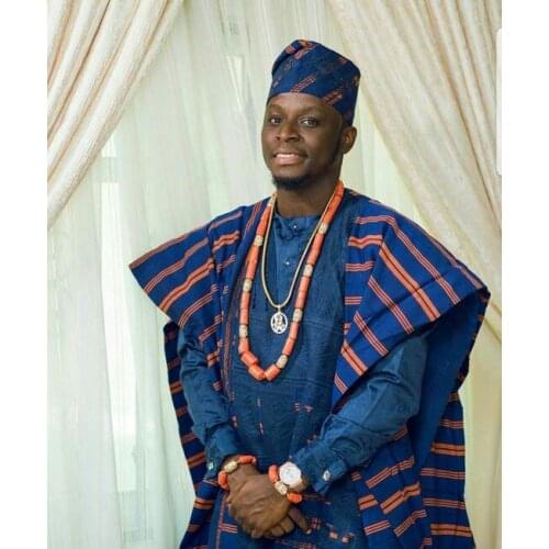 40 inches Big Real Coral Beads Bridal Necklace Set Fashion Men Coral Necklace Jewelry Set Groom African Jewelry Set CNR806