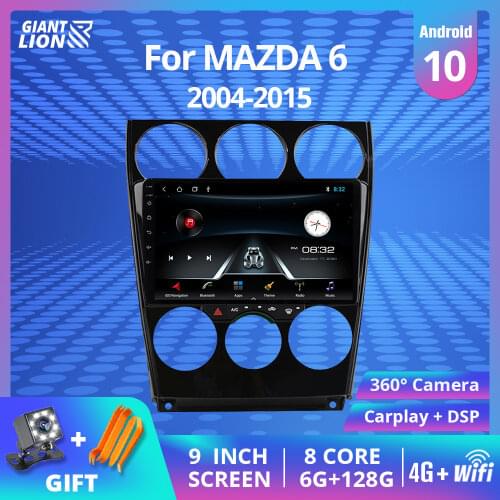 9'' IPS 2din Android 9.0 Car Multimedia Dvd Radio Player For Mazda 6 2004-2014 Car Dvd Gps Navigation Auto Radio Stereo Player