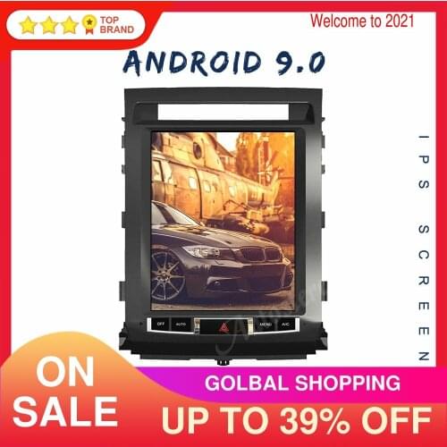 128G+4 Android 9 For TOYOTA LAND CRUISER LC200 2016-2018 Tesla Style 12Inch Car GPS Navigation Auto Multimedia Player Carplay HD