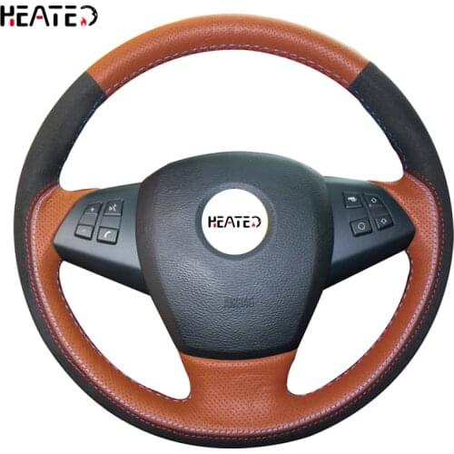 Braiding Cover for Steering Wheel for BMW X5 E70 2006 2007 2008 2009 2010 2011 2012 2013 Steering Cover for BMW