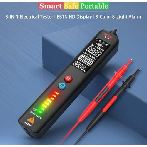 BSIDE Digital Multimeter Voltage Smart Tester EBTN Display Non-contact Live wire Test pencil AC Voltmeter Automatic multimetro