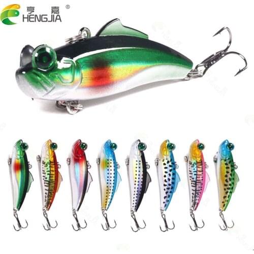 HENG JIA Luya Submerged Water Fish Lure Reflective Trolling Quality Hard Bait Fishing Low Sound Beads Wobbly Wobbly VIB Fishing