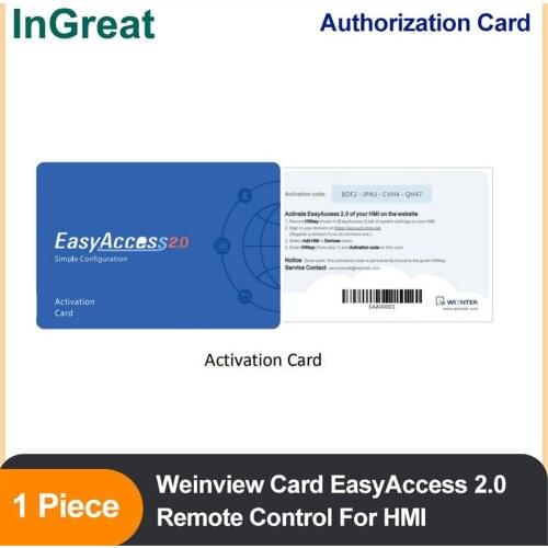 Weinview Card EasyAccess 2.0 Authorization Card Remote Control for Weintek Weinview HMI