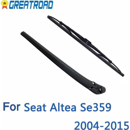 Wiper 14" Rear Wiper Blade & Arm Set Kit Fit For Seat Altea Se359 2004-2015 2014 2013 2012 Windshield Windscreen Rear Window