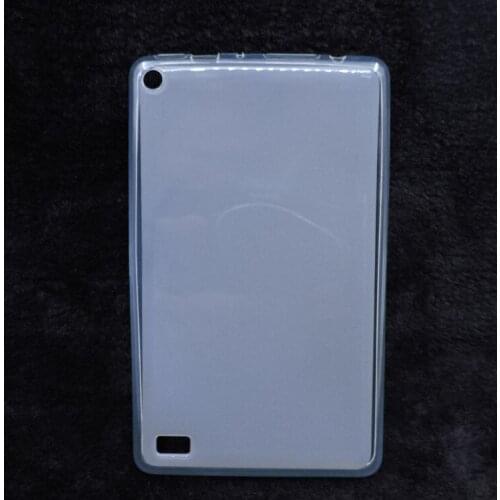 Soft TPU Case for Amazon Kindle Fire HD 7 HD7 2014 E-Book Ereader 7 Inch Shell Skin Protector Back Case Cover Funda + Stylus Pen