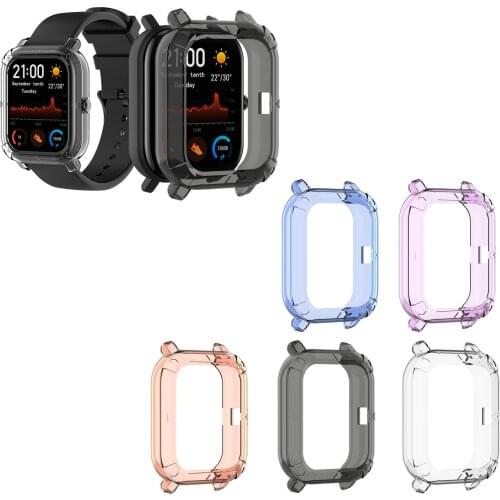 New Transparent TPU Protector Case Cover for Huami Amazfit GTS Smart Watch Protective Shell