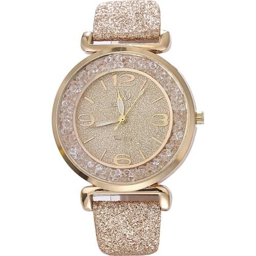 Wholesale Fashion Women Crystal Stainless Steel Analog Quartz Wrist Watch