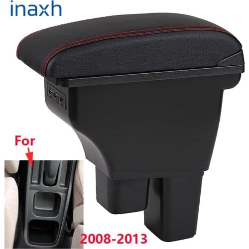 For Honda Fit Armrest For Honda Fit 2008 2009 2010 2011 2012 2013 Car Armrest box Retrofit parts Interior Storage box 3USB