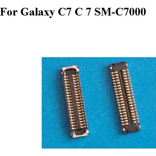 2PCS FPC connector For Samsung Galaxy C7 C 7 SM-C7000 LCD display screen on Flex cable On motherboard mainboard C7000 C 7000