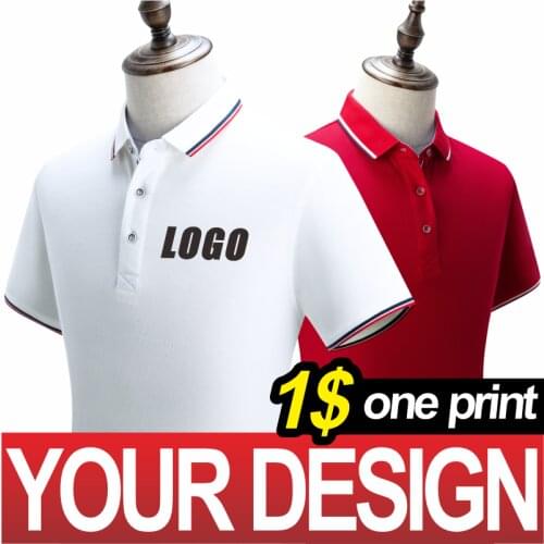 NSLP Mens and Womens Same Polo Shirt Comfortable Business Lapel Top Custom Embroidery Printing 2021 New