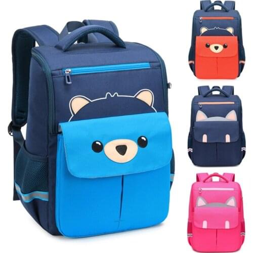 New 2020 Korean Cartoon Backpack Primary School Children 2-6 Grade Shoulders Spine Health Burden Children Waterproof Backpack