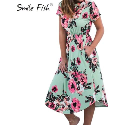 SMILE FISH Short Dresses For Women