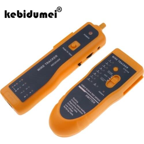 Kebidumei Telephone Wire Tracker Tracer Toner Ethernet LAN Network Cable Tester Detector Line Finder AUA168 RJ11 RJ45 Cat5 Cat6