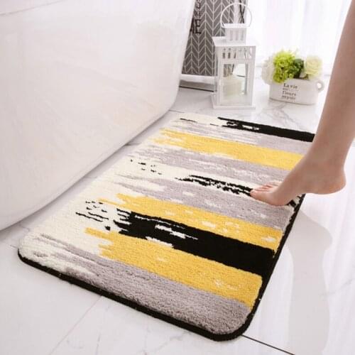 Thick Rectangular Floor Carpet Living Room Bedroom Carpet Area Rug Anti-slip Floor Mat Bathroom Carpet Mat Fashion Home Mat