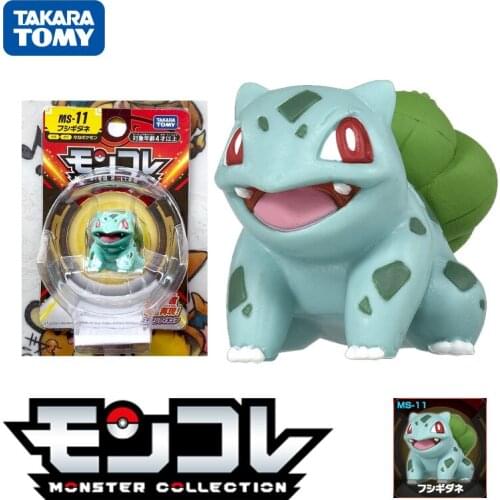 Tomy Pokemon Sword Shield Moncolle Pocket Monster Collection MS-11 Bulbasaur #001 EMC Model Anime Figures Collect Ornaments