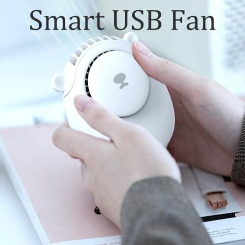 USB Fan Air Cooler Style Hanging Neck Portable Mini Outdoor Handheld Portable Creative Bear Lazy Sling Built-in Battery for Fan