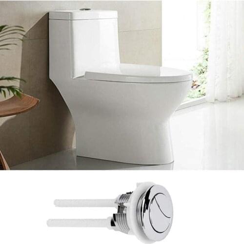 Plastic Dual Flush Toilet Water Tank Push Button Hole Universal Switch Cover Button Toilet Rod Cistern Accessories Lid Bath U3S0