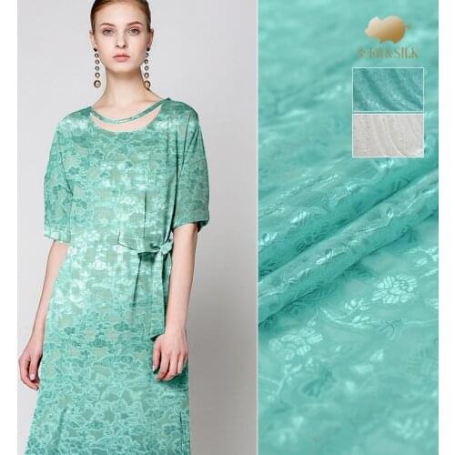 114cm cut flower silk fabric 16mm custom dress shirt handmade diy silk fabric silk jacquard fabric material wholesale silk cloth