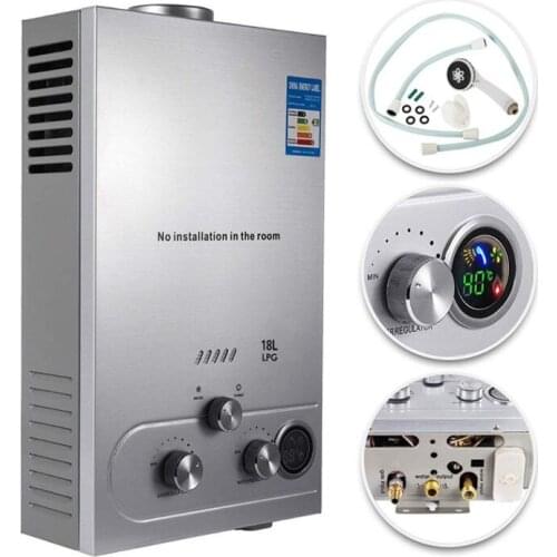 18L wall-mounted liquefied gas water heater household intelligent automatic quick water heater for bathing