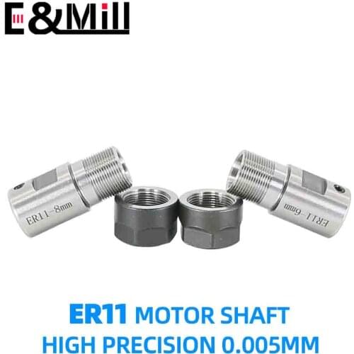 1x High Precision C16 ER11 DIY Motor Shaft Tool Holder ER Tool Rod 5~10mm For ER Tool Holder Collet Nut Wrench Engraving Machine