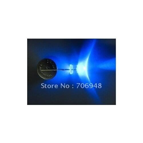20000mcd 300pcs/lot short foot 3mm clear blue led long life good quality