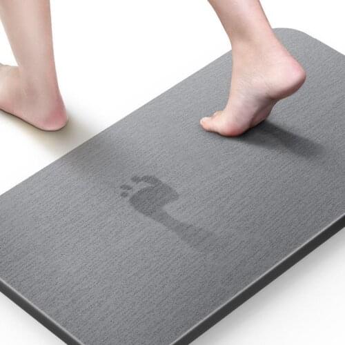 30*40cm Diatom Mud Absorbent Non-slip Quick-drying Foot Pad Floor Mat Diatomite Bath Mat For Bathroom Entrance Anti-slip Carpet
