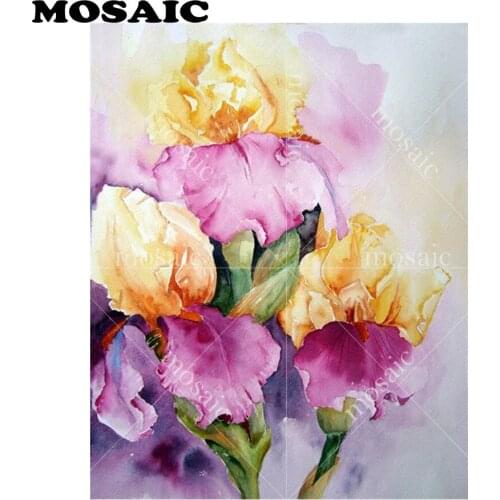 5D DIY Diamond Painting Full Square diamond Embroidery Stitch Cross rose flowers pictures Mosaic puzzle needleworks B416
