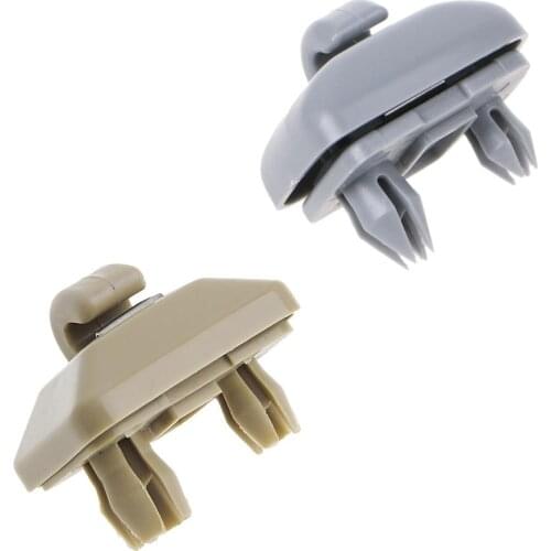 Beige Inner Sun Visor Hook Clip Bracket Hanger For Audi A1 A3 A4 A5 Q3 Q5
