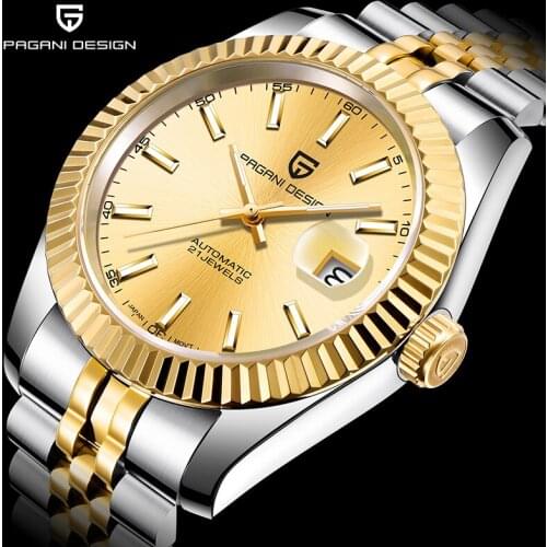 Pagani Design 2021 Luxury Fashion Men Automatic Mechanical Watch Sapphire Stainless Steel Waterproof Business Watch Montre Homme