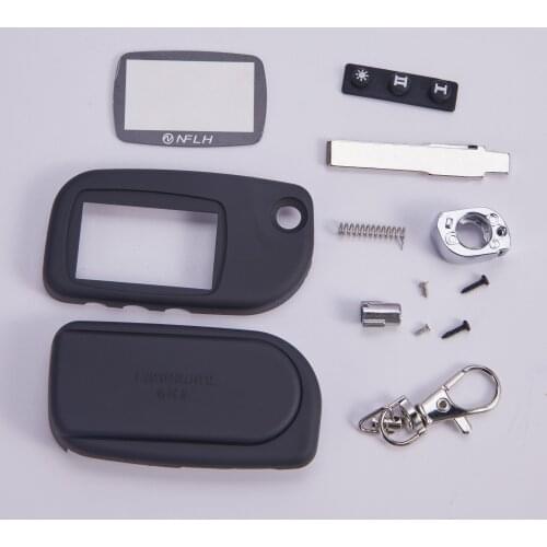 NFLH A9 A8 A6 Uncut Blade Fob Case Cover A9 A6 A8 FOB Alarm Switchblade,Glass and key Free Shipping