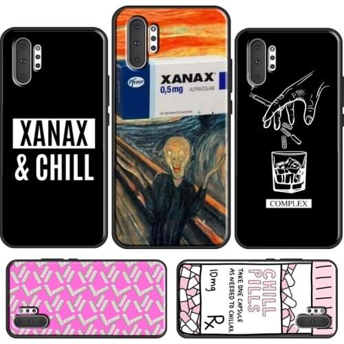 XANAX Chill Pill Case For Samsung Galaxy S20 FE S21 Ultra Note 20 Note 10 Plus S10e S8 S9 S10 Plus Cover
