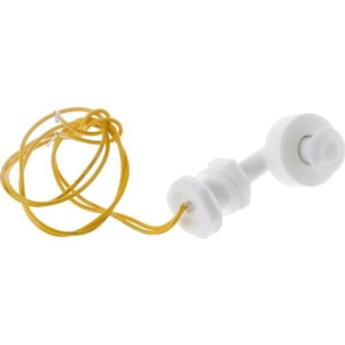Y1UD Water Level Sensor White PP Right Angle Float Switch Sense The Level Of Liquid