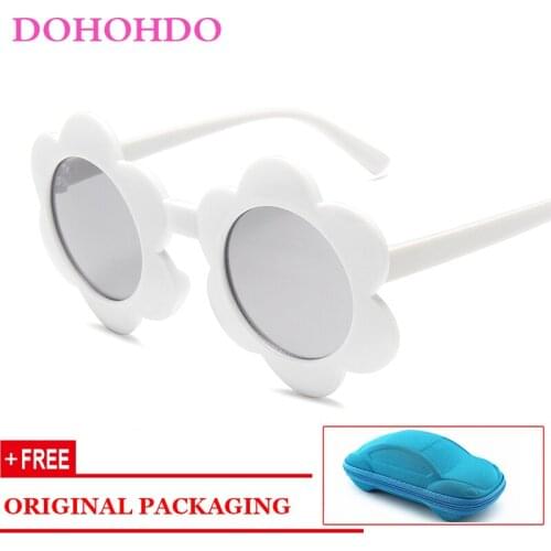 2021 Sun Flower Kids Sunglasses Boys Girls Round UV400 Glasses Sunglasses Children Lovely Baby Sun Glasses Gafas De Sol Mujer