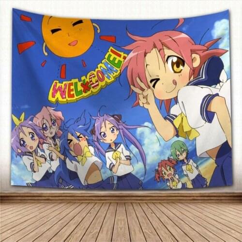 Beautiful Lucky Star Girl Tapestry Wall Hanging Wall Fabric Tapestry Art Home Decoration Sleeping Pad Wall Carpets Dorm Decor