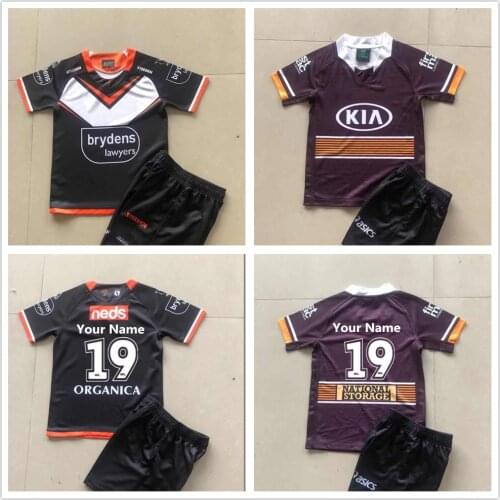 Best quality 2021 2022 kids rugby jersey Australia Melbourne Storms wests Tigers Rabbitohs children youth shirt