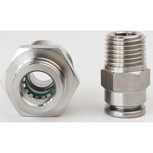 1pc PC4/6/8/10/12/14/16 series Full copper nickel-plated quick plug connector trachea pneumatic connector straight through