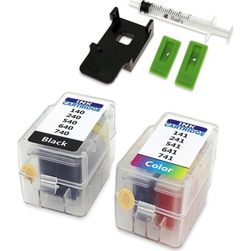 For Canon Smart Cartridge Refill Kit PG 740 CLI 741 140 141 240 241 540 541 640 641 Ink Cartridges with syringe with clip tool
