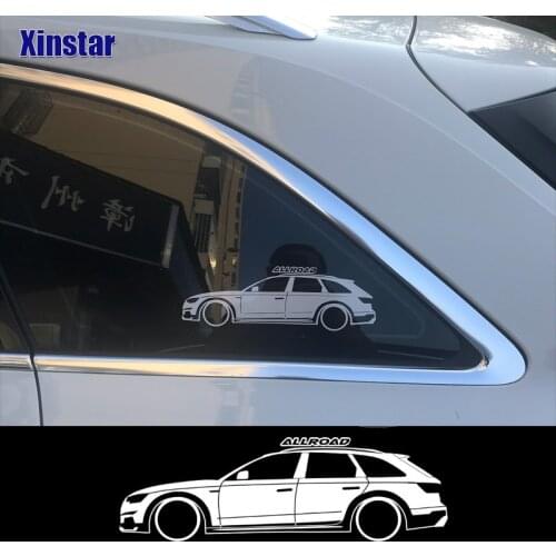 2pcs Allroad Windows Decals Sticker For Audi A4 A6