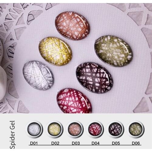 New Geena Gel polish Glittle Nails Gel DIY UV Nail Polish At Home Spider Gel nail art Polish