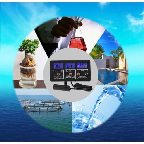 New Professional Multi-parameter Water Testing Meter Digital LCD Multi-function Water Quality Monitor Multiparameter