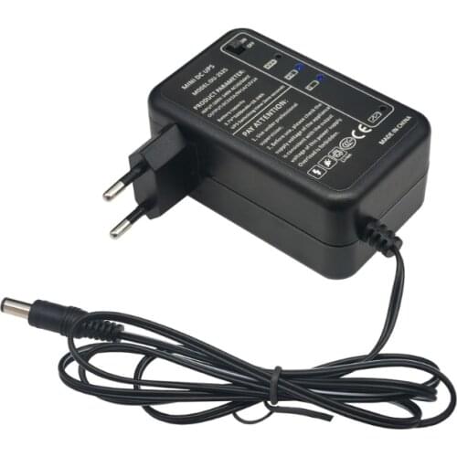 P82F Rechargeable 5000mAh 5V 9V 12V UPS Uninterrupted Backup Power Supply 5.5x5.1mm Output for WiFi Router LED CCTV Camera