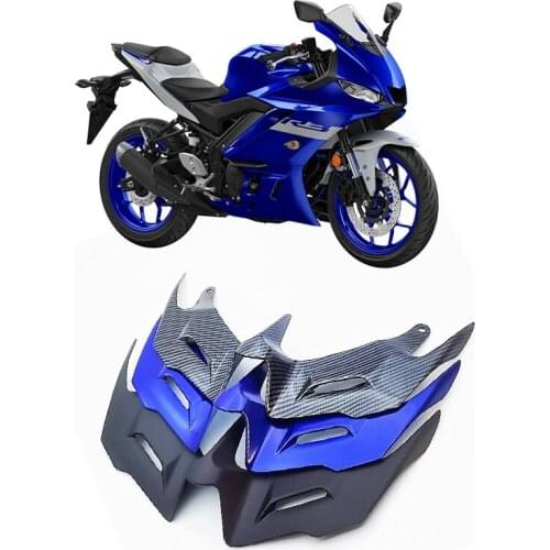 Motorcycle Front Aerodynamic Winglets Windshield Fairing Wing for Yamaha YZF R3 R25 2014 - 2021