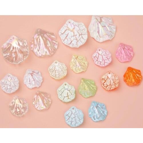 Fairy Petal Pendant Pearlescent Ab Color Acrylic Leaf DIY Handmade Jewelry Accessories Earring Kit